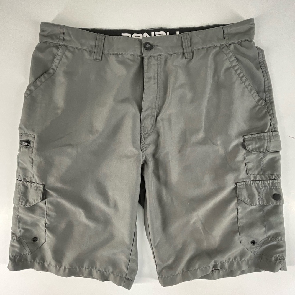 Denali Sea Fog Gray Cargo Shorts Men’s Size 38 Utility Outdoor Casual